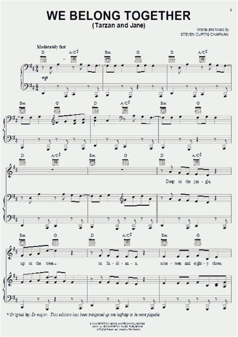 We Belong Together Piano Sheet Music Onlinepianist