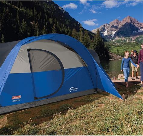 Coleman Camping Tent 8 Person Montana Cabin Tent With Hinged Door