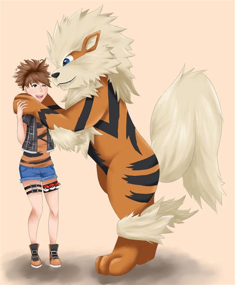 A Girl And Her Arcanine By Shycatgirl On Deviantart