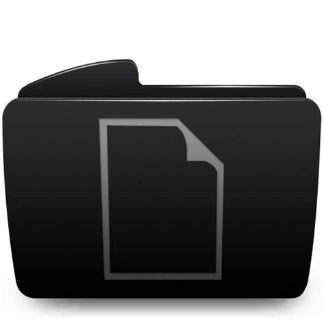 Black Glass Folder Icon Png Crystal Folder Icon Png Lionpole Images