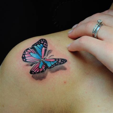 Mariposa 3d Tatuajes Para Mujeres