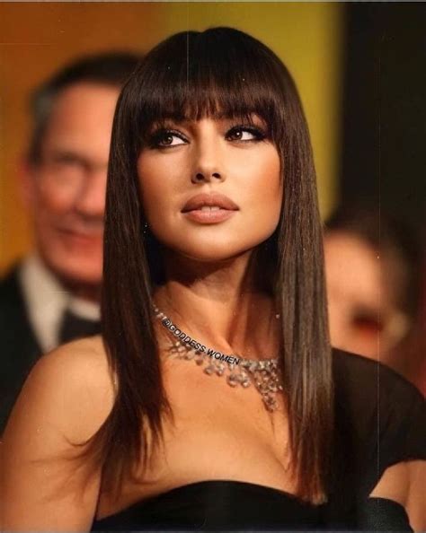 monica bellucci monica bellucci long hair styles hairstyles with bangs