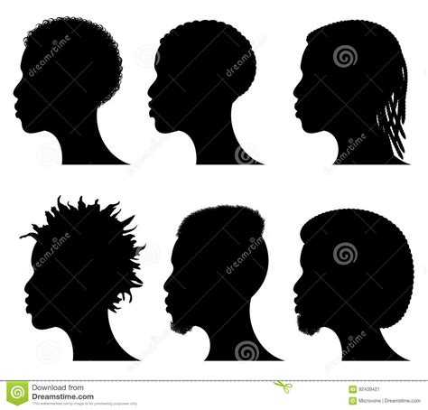 African American Silhouette Face