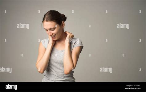 Tired Woman Feeling Pain Stock Photo Alamy