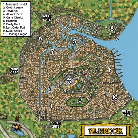 Unpaid City Map For 5e Dnd Campaign