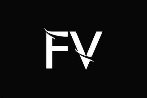 Fv Monogram Logo Design By Vectorseller Thehungryjpeg Monogram Logo Design Monogram Logo