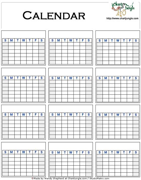 Free Editable Monthly Calendar Template Blank Calendars Free
