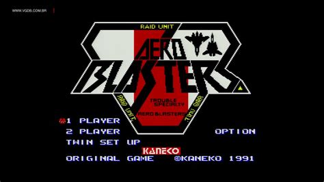 Aero Blasters Air Buster Sega Genesis Mega Drive Vgdb Youtube
