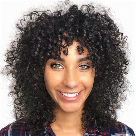 The 21 Cutest Examples Of Naturally Curly Hair With Bangs Hairstyles Vip