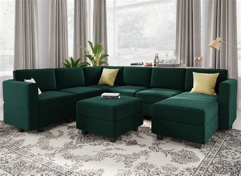 Belffin Modular Sectional Sofa With Storage Seat Oversized U Shaped