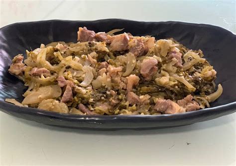 Resep brokoli cah telur asin enak ini cocok banget sama nasi hangat! Sapi Cah Sayur Asin : Masakanhongkong Tumis Sayur Asin ...