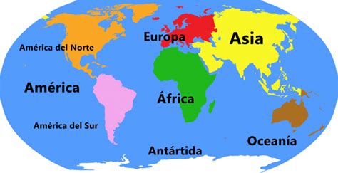 ¿cuántos Continentes Hay En El Mundo ¿cuáles Son • Libretilla