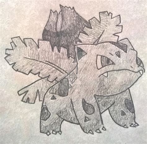 Pokemon 002 Ivysaur Drawing By Xtails2 On Deviantart