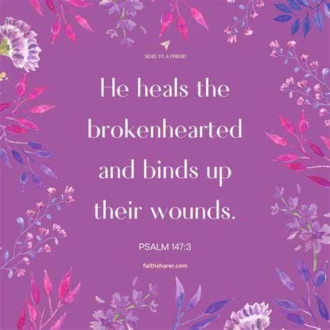 Psalm He Heals The Brokenhearted And Binds Up Their Wounds
