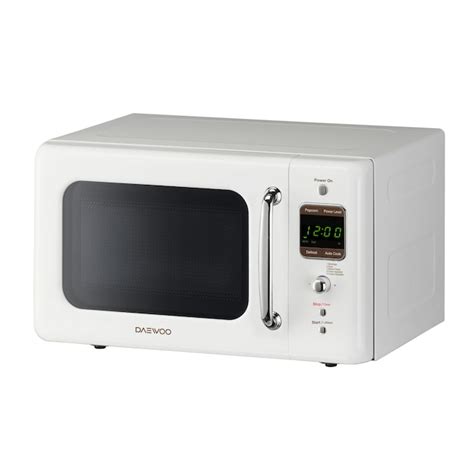 Daewoo Retro 07 Cu Ft 700 Watt Countertop Microwave White At