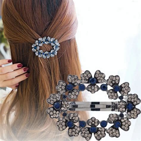 Buy 1pc Fancy Ladies Hair Accessories Blue Rhinestone