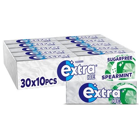 Buy Extra Chewing Gum Sugar Free Ice Spearmint Flavour Chewing Gum