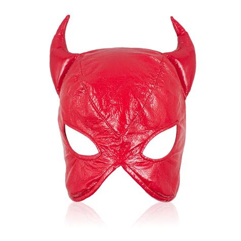 Buy Adult Bdsm Mask Sex Products Red Horn Fetish Wear