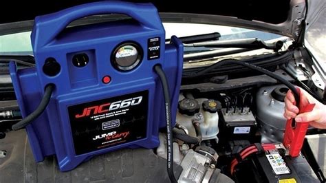 The attached wheels make this car battery booster portable. Best Portable Car Battery Chargers in 2020 | Complete ...