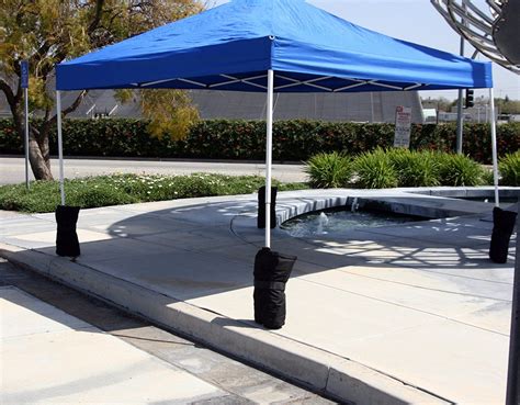 The sun shade sail extension pole kit is perfect accessory for any sun shade sail. Canopy Sand Bag Anchor Kit-set of 6 Tent Pole Weights ...