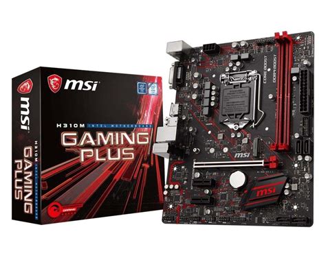 Msi H310m Gaming Plus Intel H310 Lga1151 Micro Atx Desktop Motherboard