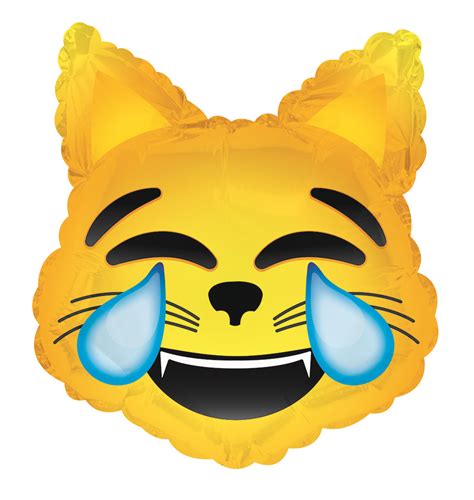 9 Airfill Only Emoji Emoticon Tears Of Joy Cat Balloon Bargain