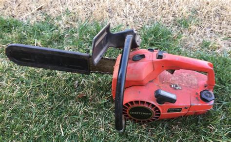 • remove filter cover • replace old filter element with a new one • reassemble and test the equipment. OutdoorEnvy: Vintage Craftsman 2.3 16 Chainsaw