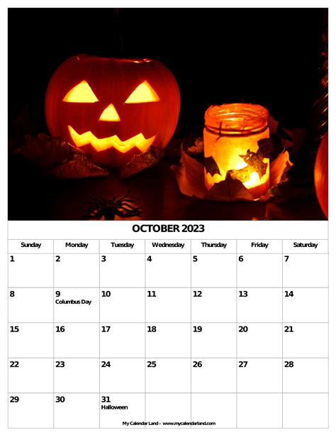 October 2024 Calendar My Calendar Land