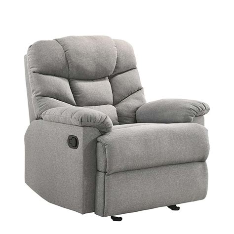 Buy Fabby Fabric Rocking Recliner Chair Fabric Light Grey Online