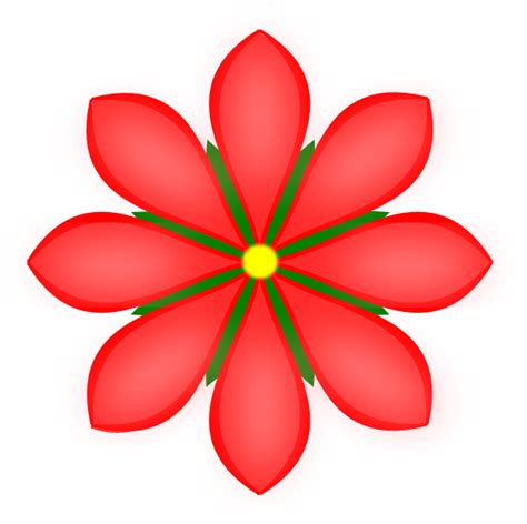 Red Flower Clip Art At Vector Clip Art Online Royalty Free