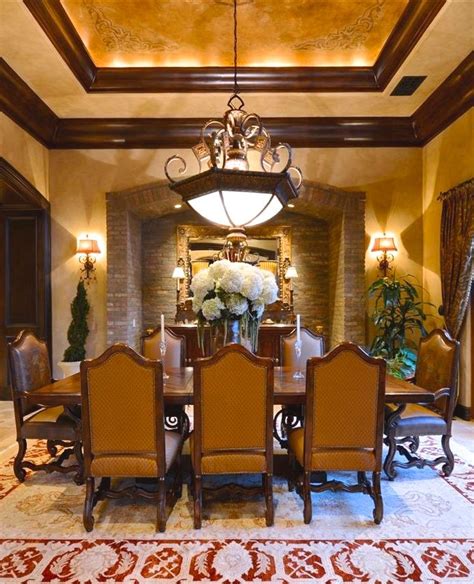 Tuscan Dining Beautiful Houses Interior Dining Room Design Home
