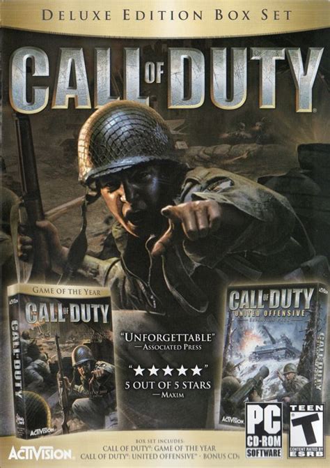 Call Of Duty Deluxe Edition 2005 Windows Box Cover Art Mobygames