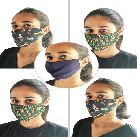 Adira Pack Of 5 Cloth Face Mask Multi Color Buy Adira Pack Of 5