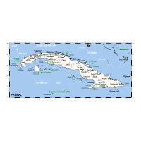 Large Topographical Map Of Cuba Cuba North America Mapsland