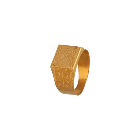 Buy 22kt Lightweight Gold Ring For Men 93ve6073 Online From Vaibhav
