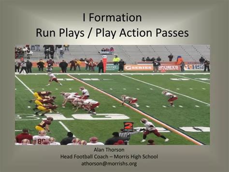 Ppt I Formation Run Plays Play Action Passes Powerpoint