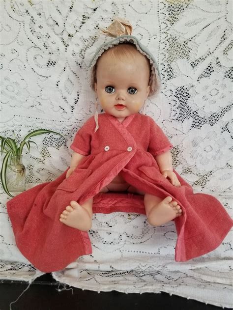 Vintage Baby Girl Doll 60s Horsman Dressed 20 Molded Etsy In 2022