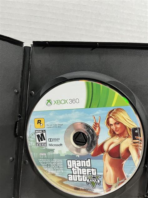 Mavin Grand Theft Auto V Gta 5 Microsoft Xbox 360 Game Disc 1 Install