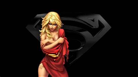 Supergirl In Red Cape Dc Comics Wallpaper Fanpop