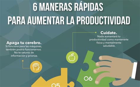 Incrementar La Productividad 6 Maneras Rápidas Infografía