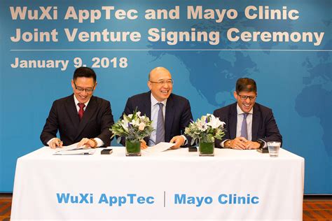 Wuxi Apptec Group And Mayo Clinic Form Joint Venture To Deliver