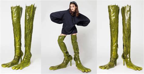 Freaky Deaky Frog Leg Ladies Boots Borninspace