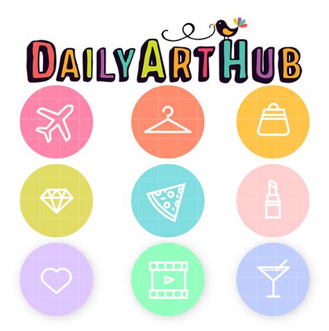 Social Media Icons Clip Art Set Daily Art Hub Free Clip Art Everyday