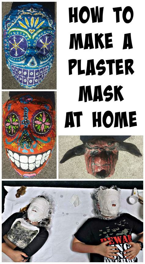 How To Make A Plaster Mask Great Kids Craft Idea Plaster Crafts