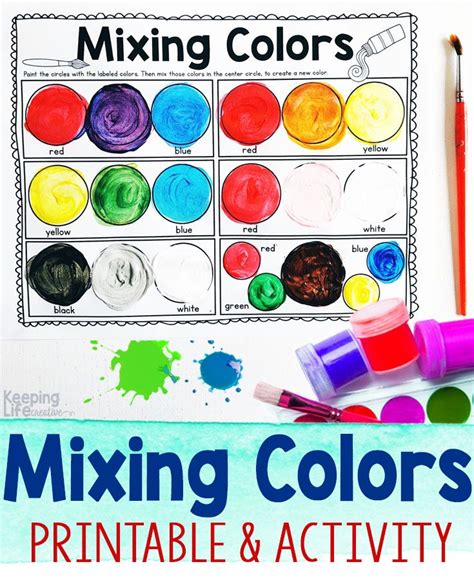 Teach Kids About Color With This Fun Color Mixing Printable Activity