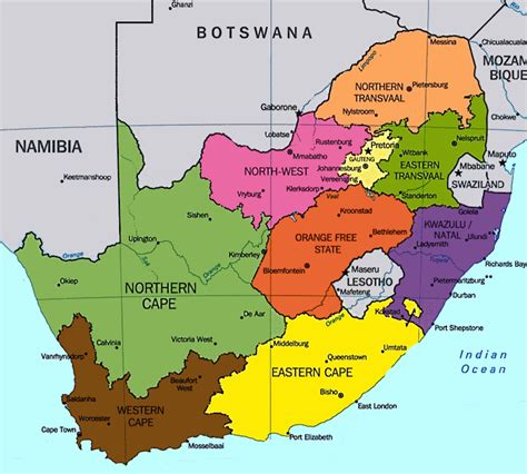 Map Map Of South Africa