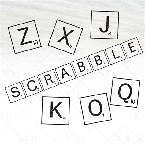 Scrabble Letter Tiles Svg Scrabble Svg Scrabble Tiles A Z Etsy
