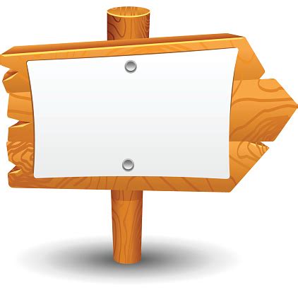 Download wooden sign stock vectors. Wooden Sign Post Icon Symbol Label Stock Illustration ...