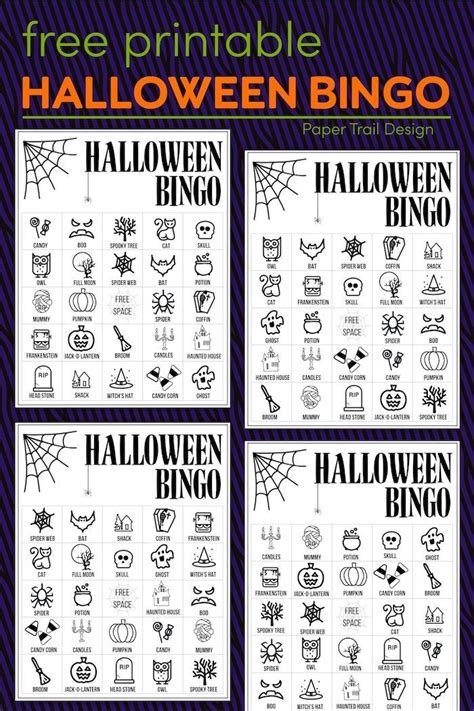 Bingo Halloween Halloween Party Games Kids Halloween Activities For