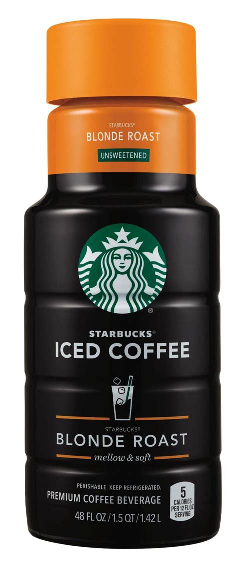 Starbucks Iced Coffee Premium Coffee Beverage Unsweetened Blonde Roast